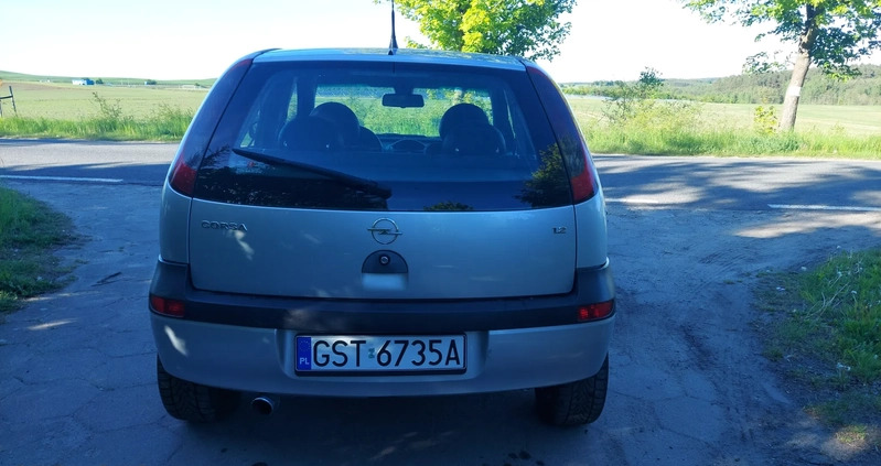 Opel Corsa cena 8999 przebieg: 143000, rok produkcji 2002 z Sokołów Małopolski małe 79